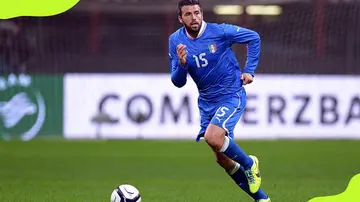 Italy's Andrea Barzagli against Germany
