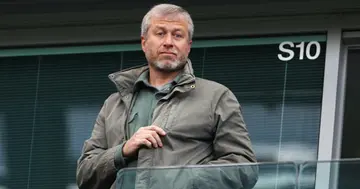 Chelsea owner Roman Abramovich looks on from the stands during the Barclays Premier League match between Chelsea and Manchester City at Stamford Bridge on April 16, 2016 in London, England. (Photo by Paul Gilham/Getty Images)