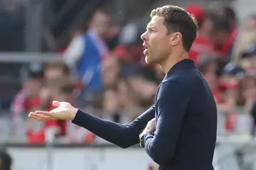 Bayer Leverkusen coach Xabi Alonso has his side atop the Bundesliga table after six matches