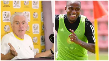 Hugo Broos, AFCON, South Africa, Thembinkosi Lorch, Bafana Bafana, Kaizr Chiefs.