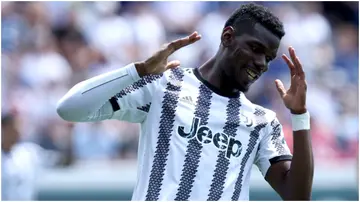 Paul Pogba looks dejected during the Serie A match between Atalanta BC and Juventus at Gewiss Stadium. Photo by sportinfoto.