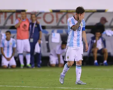 Lionel Messi missed a penalty in Argentina's shoot-out defeat to Chile in the 2016 Copa America final at MetLife Stadium.