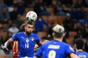 West Ham have signed Chelsea's Italy defender Emerson Palmieri (L)