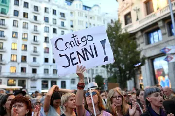 Protesters in Madrid showed their support for Jenni Hermoso, while RFEF president Luis Rubiales has not stepped down