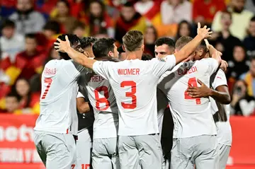 Switzerland beat Spain 2-1 on Saturday