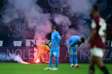 Napoli fans made their displeasure felt after going 3-0 down at Torino