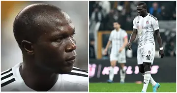 Vincent Aboubakar in action for Turkish club, Besiktas in the Europa Conference League.