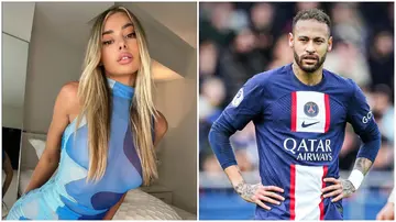 Neymar, Celeste Bright, PSG, American model