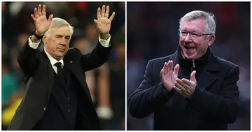 Carlo Ancelotti, Real Madrid, Sir Alex Ferguson, Manchester United, Champions League