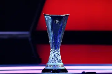 The Europa League trophy. This season's final will be played in Budapest
