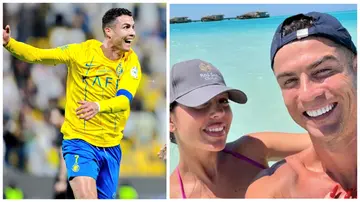 Cristiano Ronaldo, Georgina Rodriguez, Al-Nassr, Saudi Arabia, beach, paradise
