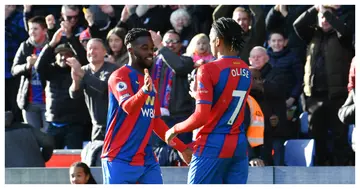 Jeffrey Schlupp (L) was set up by Michael Olise (R) as Crystal Palace share the spoils with Burnley. Photo credit: @RichCawleySLP