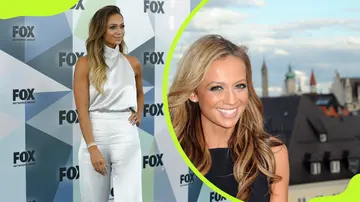 Kate Abdo attends the Fox Network Upfront at Wollman Rink and she attends 'The Newsroom' Sky go premiere at the Hotel Bayerischer Hof