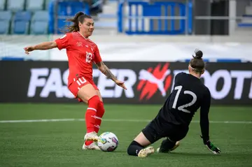 Ramona Bachmann (L) will lead Switzerland's charge at the World Cup