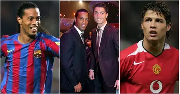 Ronaldinho, Cristiano Ronaldo, Barcelona, Joan Laporta, Manchester United, Sir Alex Ferguson