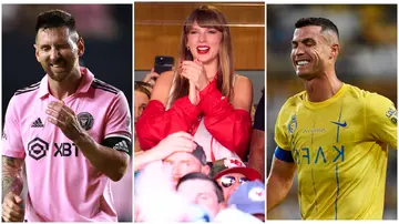 Taylor Swift, Cristiano Ronaldo, Lionel Messi