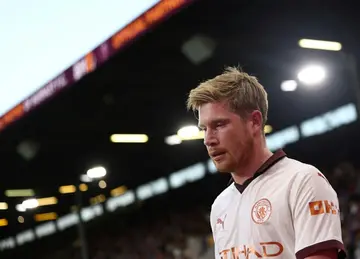 Manchester City will be without Kevin De Bruyne for up to four months