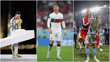 Lionel Messi, Cristiano Ronaldo, Erfling Haaland, Kylian Mbappe, FIFA The Best, World Cup, Qatar, Champions League