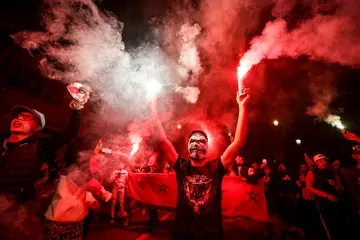 Night to remember: Moroccans in Rabat celebrate their team's victory