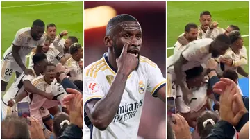 Antonio Rudiger, Real Madrid celebration, Getafe