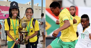 bafana bafana, banyana banyana, south africa, helman mkhalele, 2022 women's africa cup of nations, 2022 african nations championship, algeria, chan, comoros