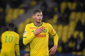 Nantes' Argentinian forward Emiliano Sala during a French league match against Montpellier on January 8, 2019