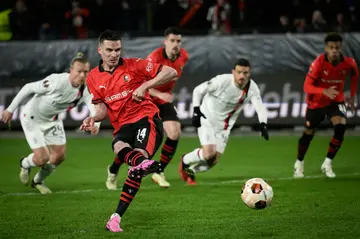 Benjamin Bourigeaud twice beat France goalkeeper Mike Maignan from the spot but AC Milan did enough to get past Rennes
