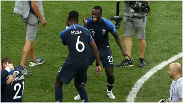 Paul Pogba, Benjamin Mendy, France, Croatia, 2018 World Cup, Russia.