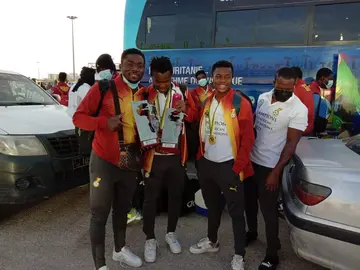 U-20 AFCON victory: Black Satellites touch down in Accra