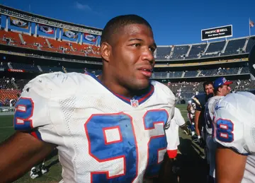 Strahan was known for his tough tackling during his NFL days