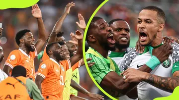 William Troost-Ekong and Ivory Coast players
