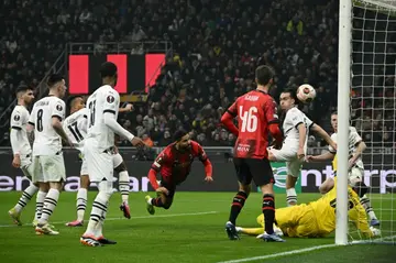 Ruben Loftus-Cheek diving to head his second goal against Rennes