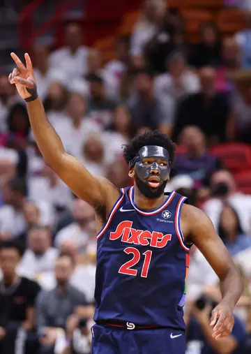 Why does Embiid wear a mask?