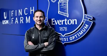 Frank Lampard poses for a photo after becoming the new manager of Everton FC on January 31, 2022 at USM Finch Farm in Halewood, England. (Photo by Tony McArdle/Everton FC via Getty Images)