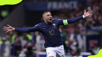 Kylian Mbappe celebrating a goal