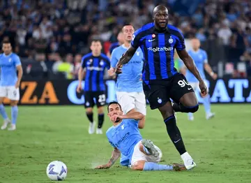 Romelu Lukaku (R) hasn't featured for Inter since they lost at Lazio in late August