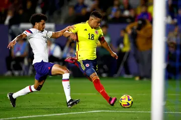 Colombia's Frank Fabra couldn't get a late winner in Saturday's 0-0 draw with the United States