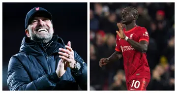 Liverpool coach Jurgen Klopp described Sadio Mane as 'absolutely insane' after the Senegalese scored a brace and set another milestone in the Premier League. Photo credit: @brfootball @Leila_1B