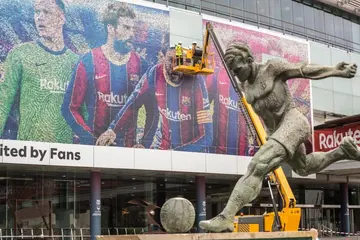 Barcelona remove Images of Lionel Messi from Camp Nou 2 days after his emotional goodbyes
