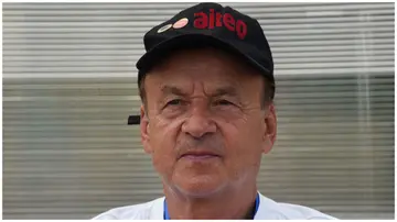 Gernot Rohr led the Benin Republic to victory over Nigeria in the World Cup qualifier in Ivory Coast on Monday, June 10, 2024. Photo:  Puis Ekpei Utomi.
