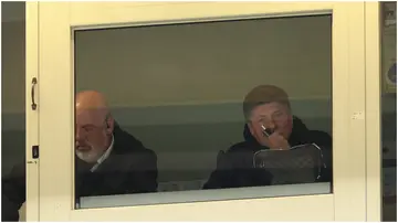 Walter Mazzarri watched Napoli's loss to Torino from inside the press box after his red card against Monza.