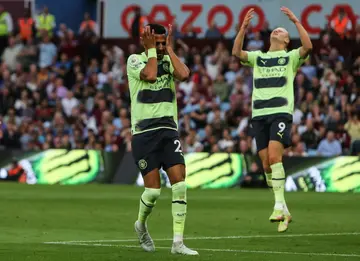 Manchester City were held to a draw by Aston Villa