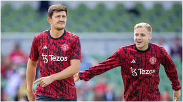 Harry Maguire, Donny van de Beek, Manchester United, Athletic Bilbao, Dublin, Ireland.