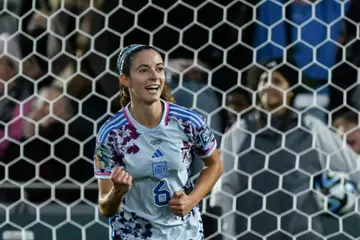 Aitana Bonmati celebrates scoring against Switzerland during a masterful performance in the last 16