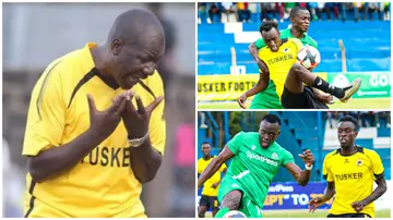 Tusker lost 1-0 at to Gor Mahia beat the Kenyatta Stadium in Machakos. Photos: People Daily and Tusker FC.