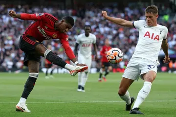 Marcus Rashford (left) failed to fire in Manchester United's 2-0 defeat to Tottenham