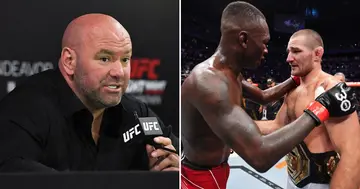 Dana White commented on the fight between Israel Adesanya and Sean Strickland.