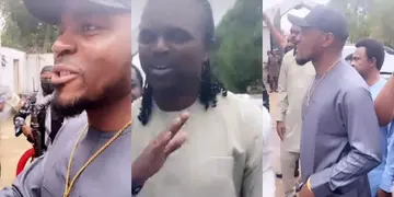 Super Eagles Legends Kanu And Emenike Spotted Together Doing Igbo Handshake in Part 2 of The Celebration