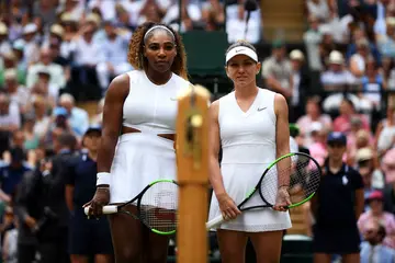 Simona Halep, Serena Williams, Alexis Ohanian, Wimbledon