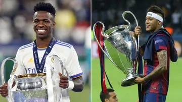 Vinicius Junior, Neymar, Champions League, Real Madrid, Barcelona, Paris Saint-Germain, Bayern Munich,